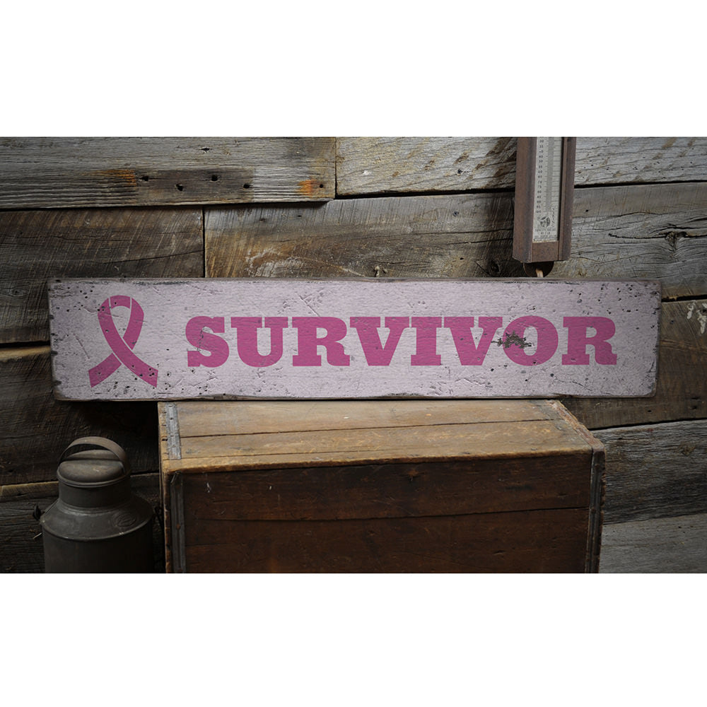Survivor Vintage Wood Sign