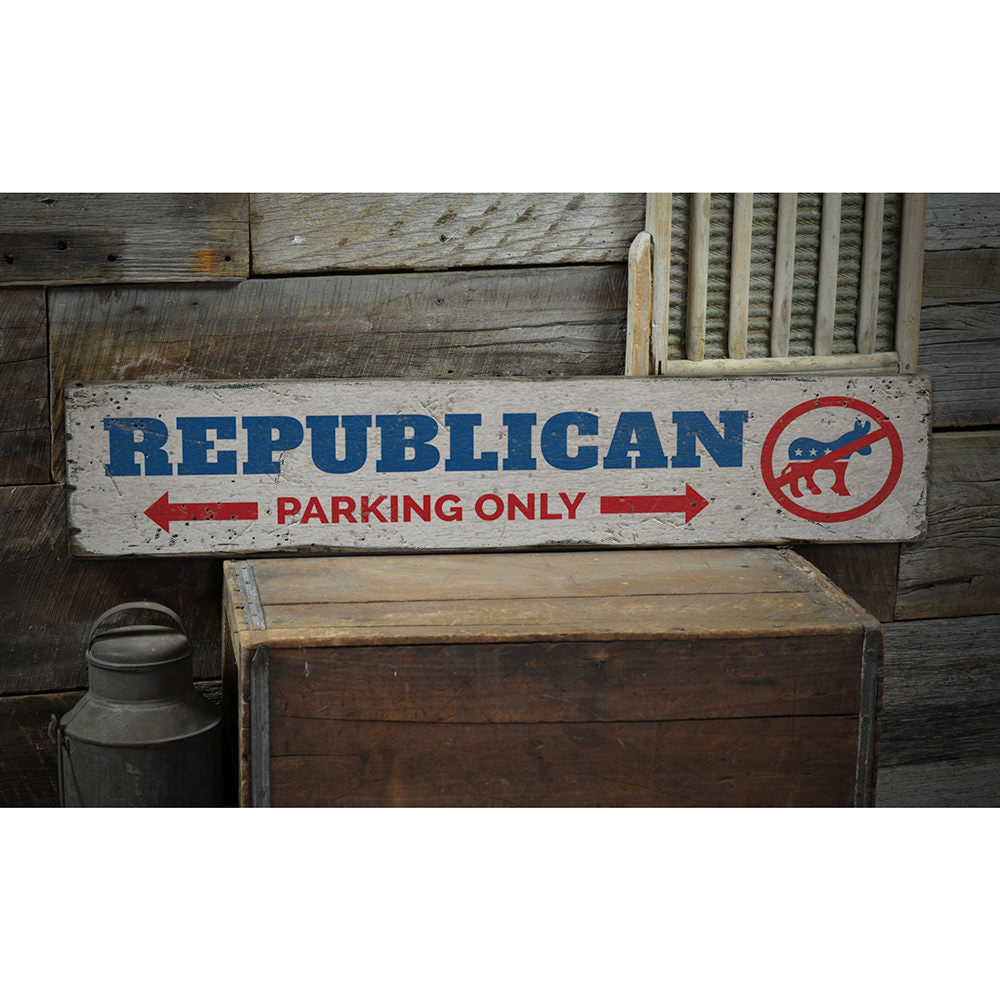 Vote Smart Republican Vintage Wood Sign