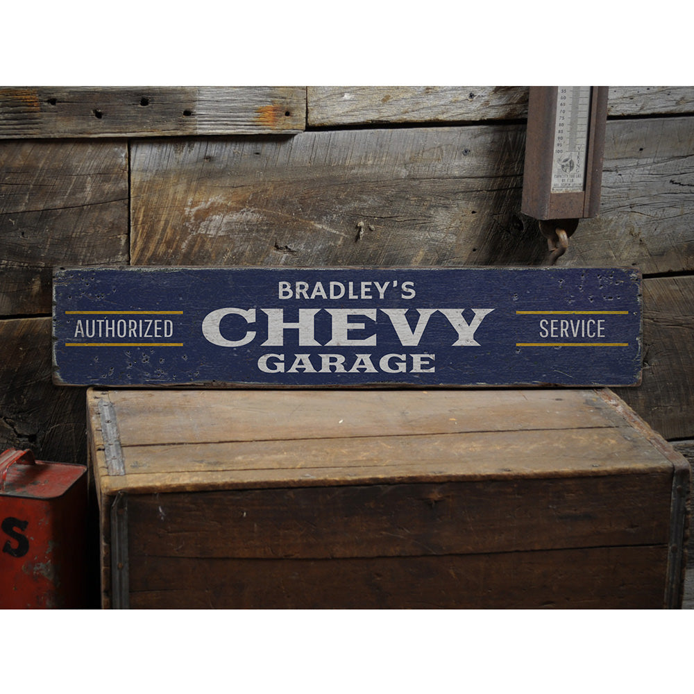 Chevy Vintage Wood Sign