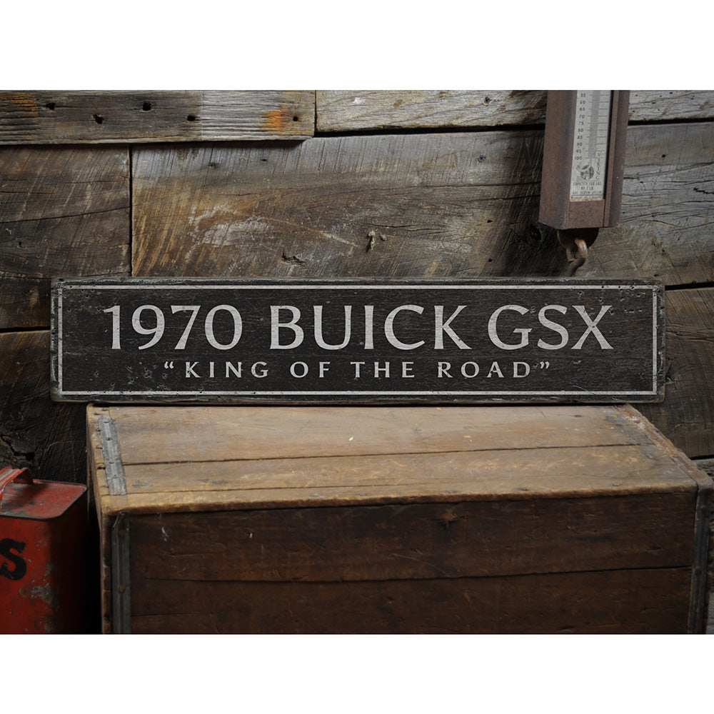 Vintage Buick Vintage Wood Sign