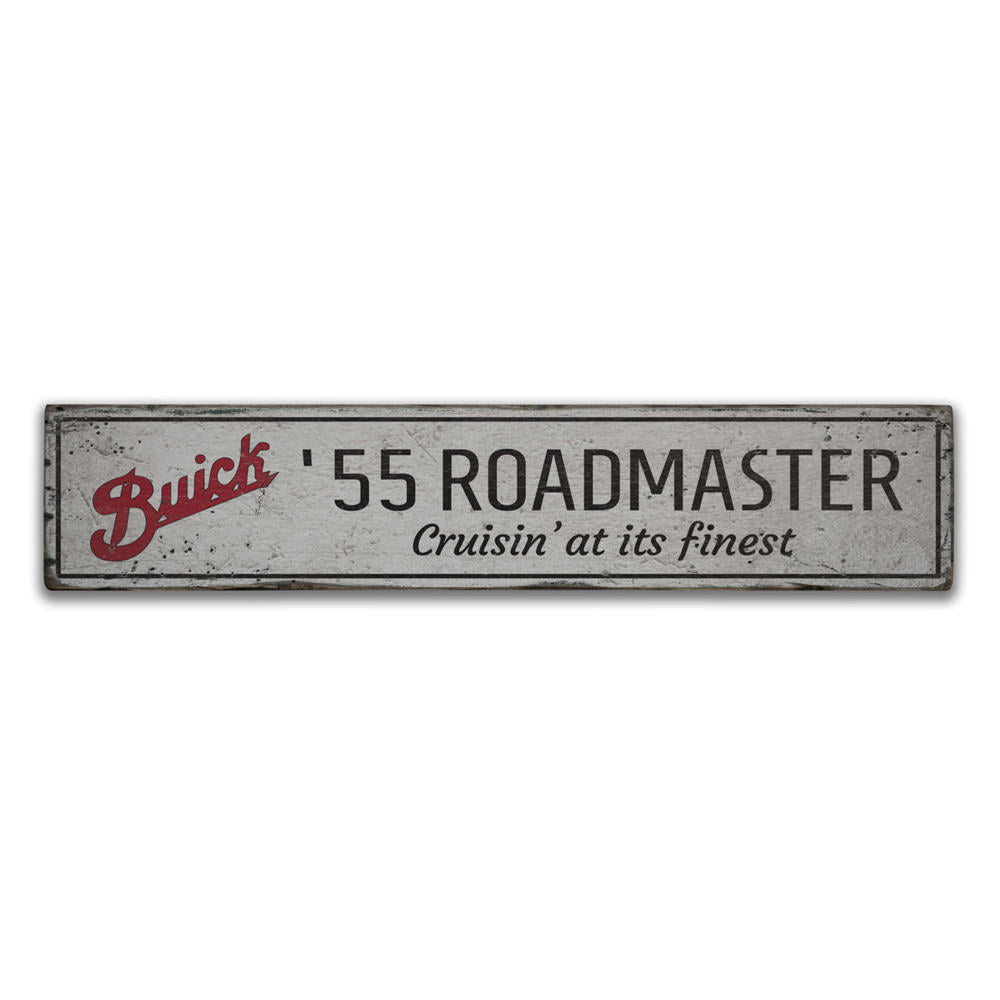 Roadmaster Vintage Wood Sign