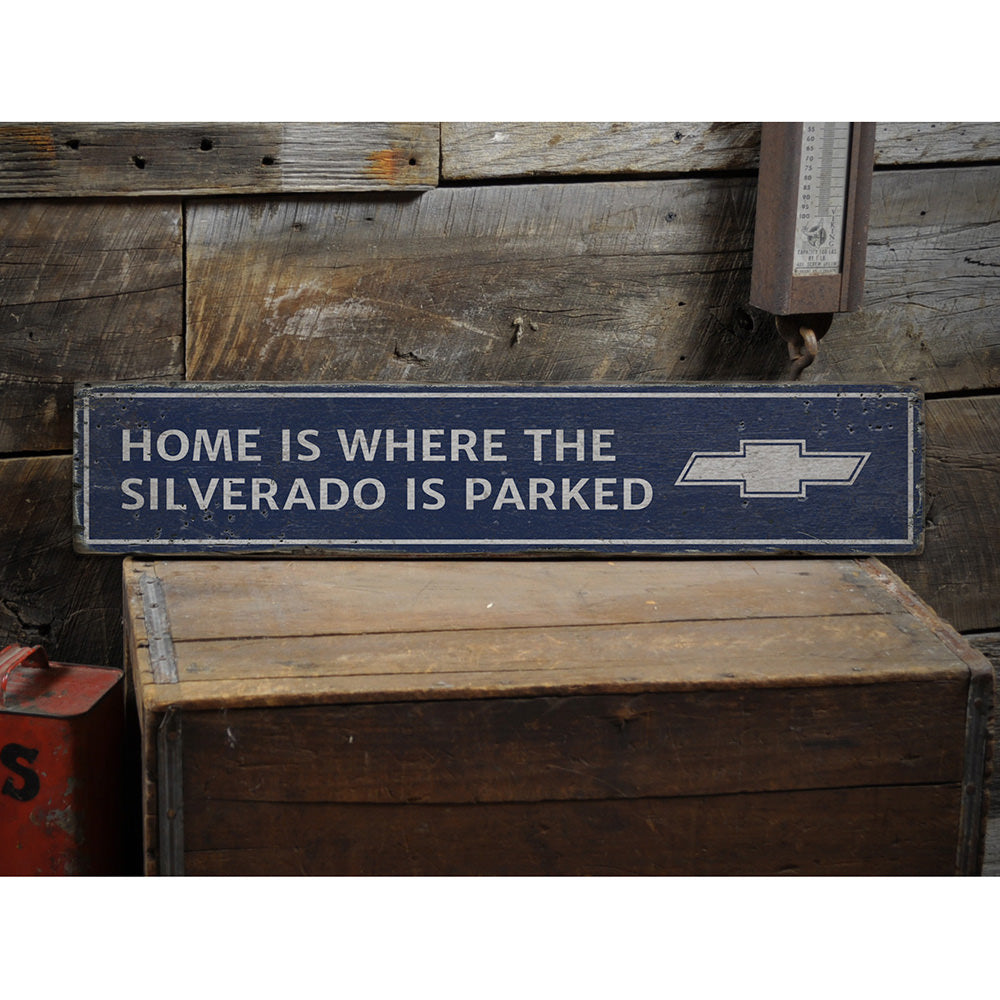 Silverado Vintage Wood Sign