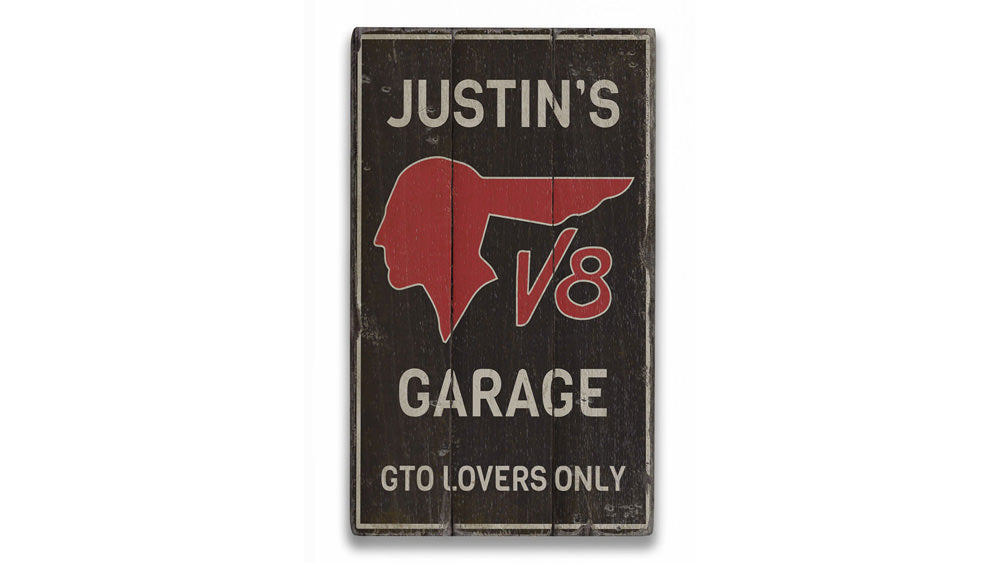 GTO Lovers Onlly Rustic Wood Sign