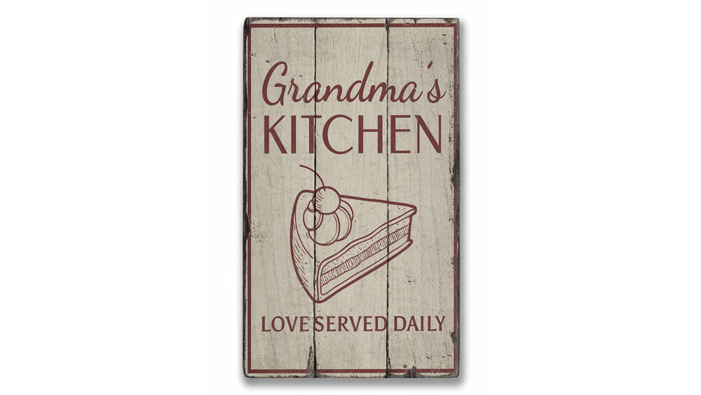Grandma's Kitchen Rustic Wood Sign