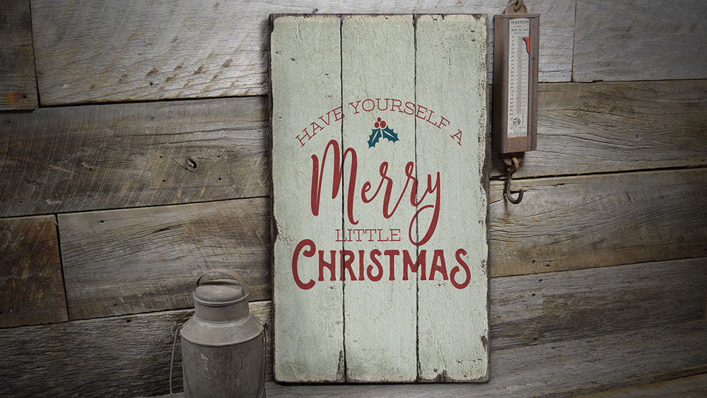Christmas Song Rustic Wood Sign
