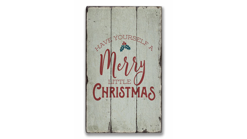 Christmas Song Rustic Wood Sign