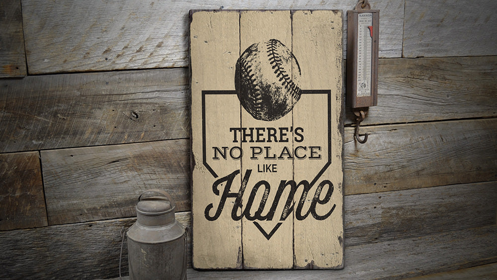 No Place Like Home Rustic Wood Sign