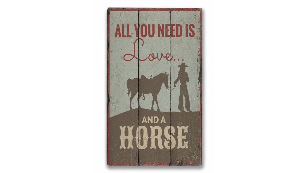 Horse Quote Rustic Wood Sign