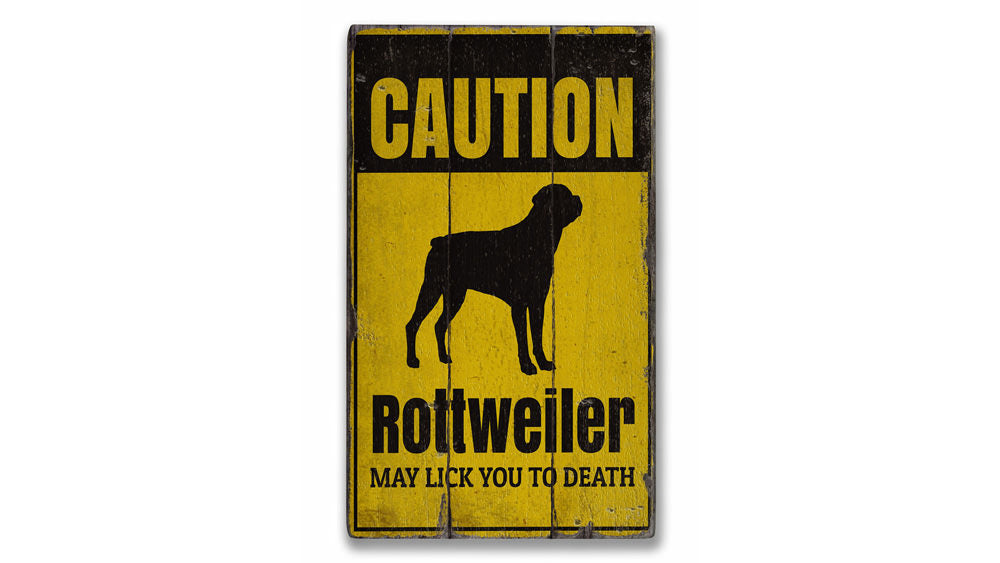 Rottweiler Rustic Wood Sign