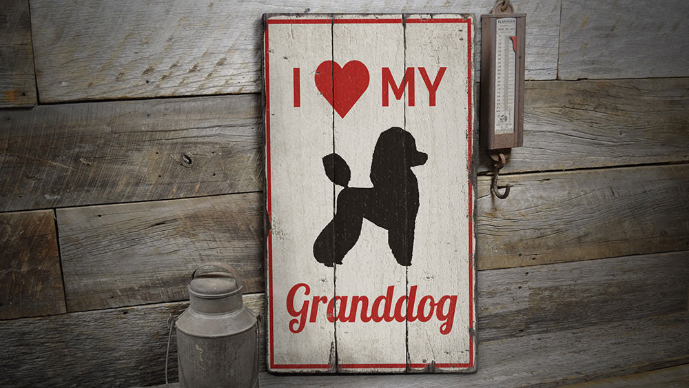 Granddog Rustic Wood Sign
