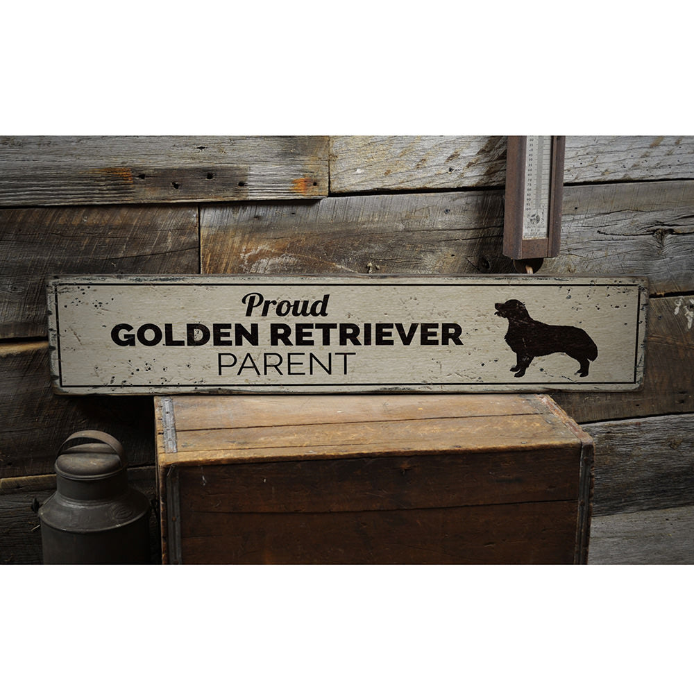Dog Parent Vintage Wood Sign