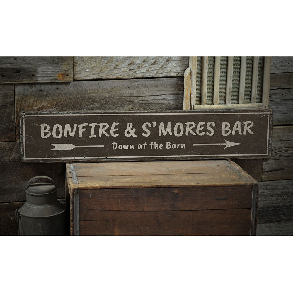Bonfire Vintage Wood Sign