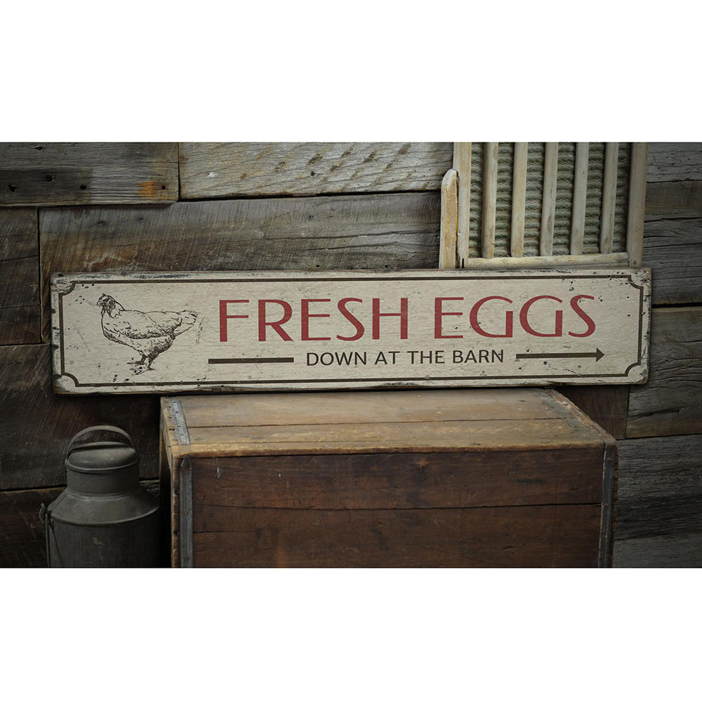 Chicken Vintage Wood Sign