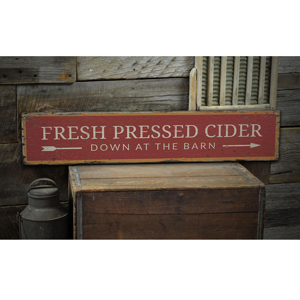 Cider Vintage Wood Sign
