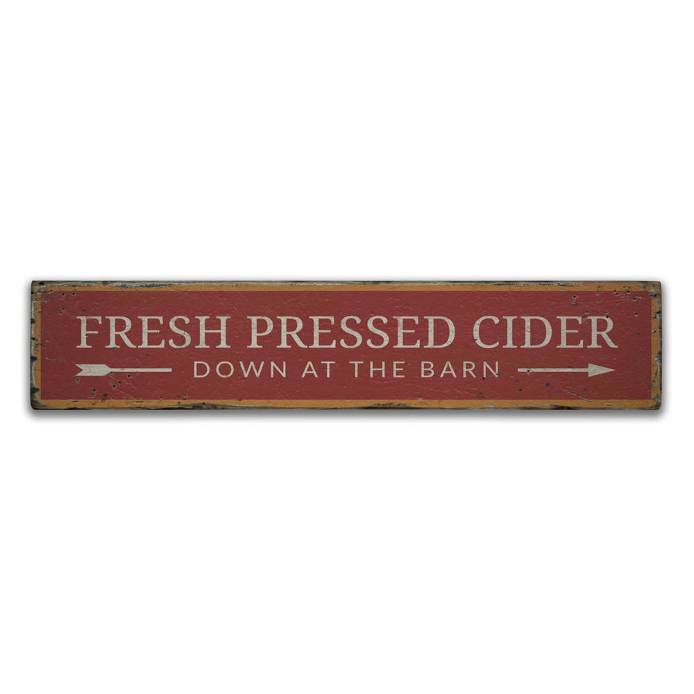Cider Vintage Wood Sign