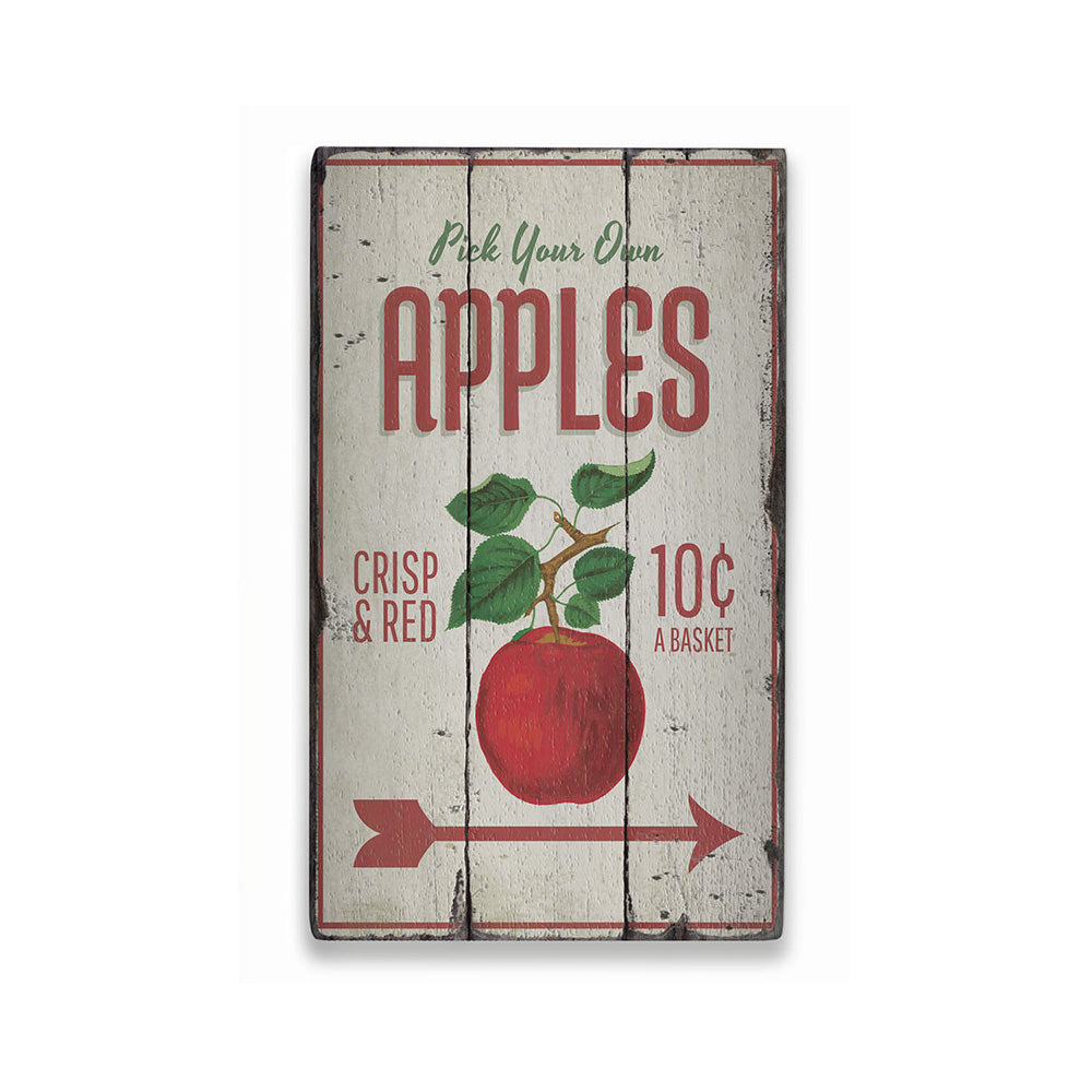 Apple Orchard Rustic Wood Sign