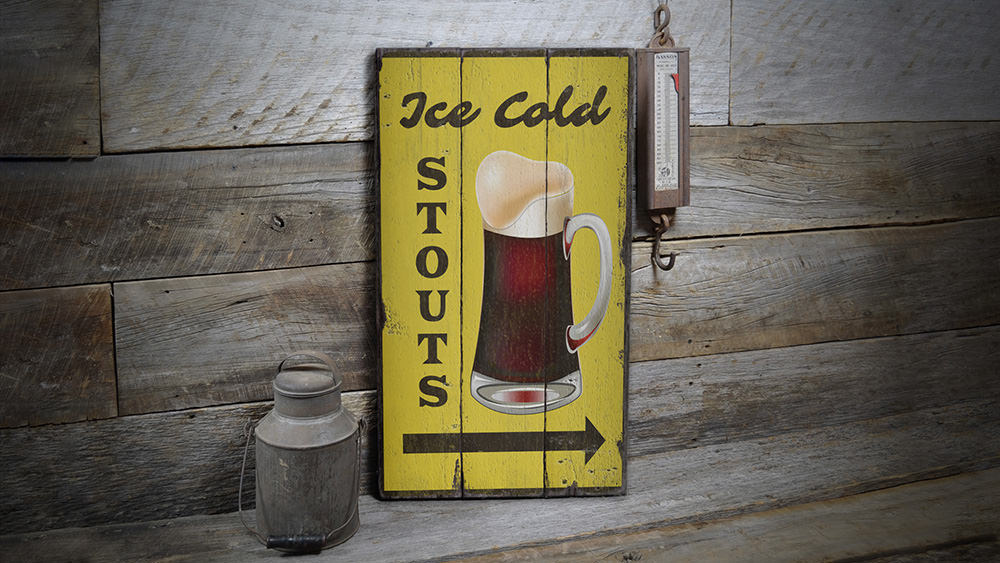 Stouts Rustic Wood Sign