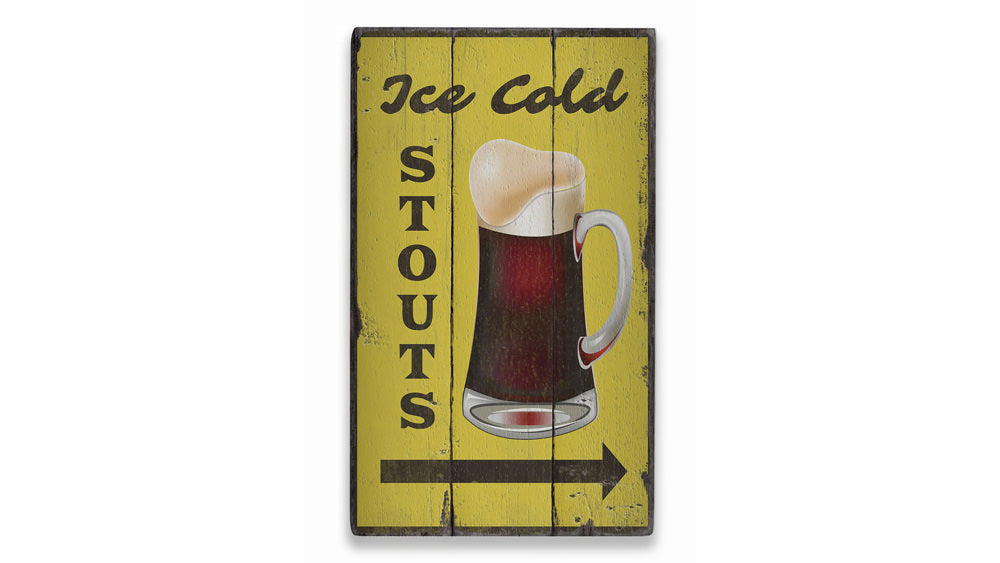 Stouts Rustic Wood Sign