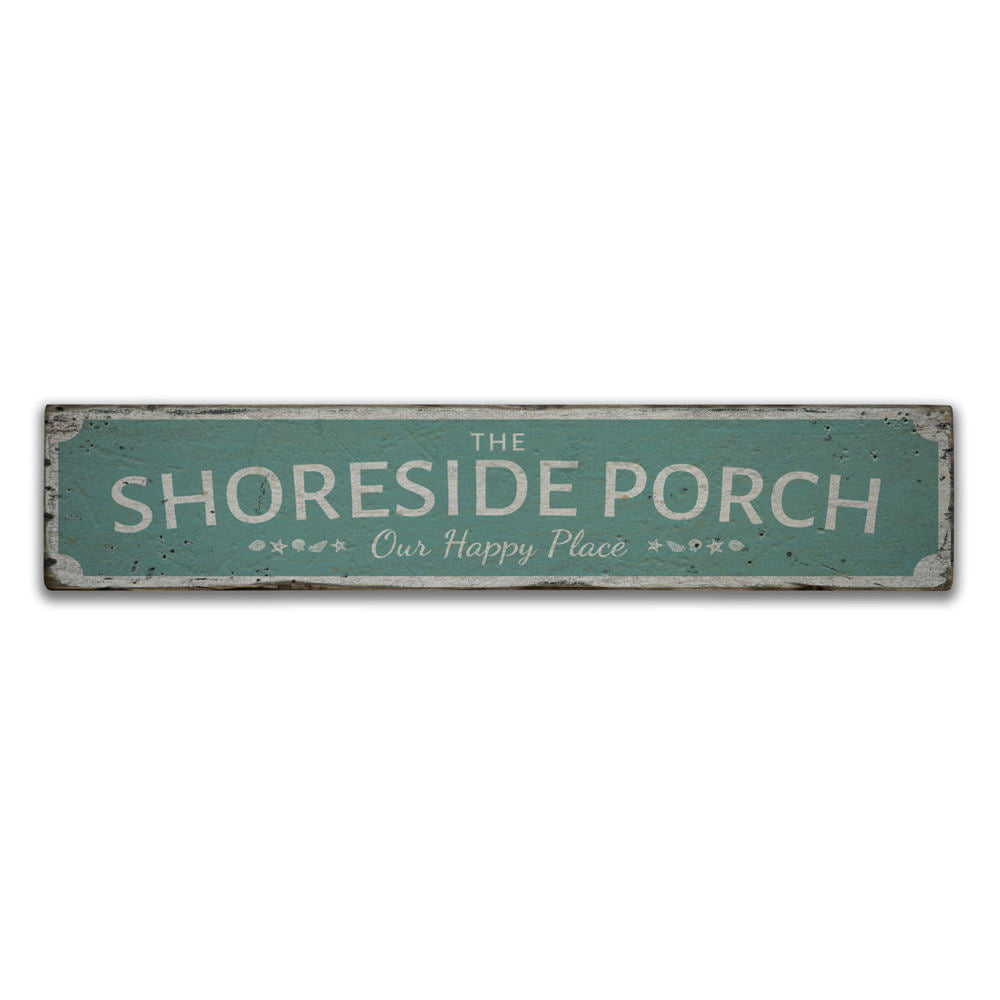 The Shoreside Porch Vintage Wood Sign