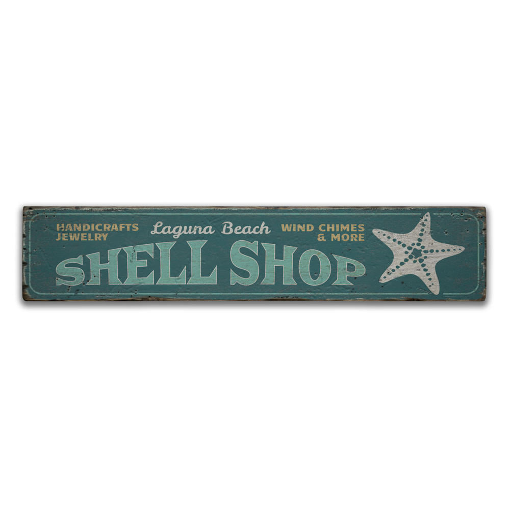 Shell Shop Vintage Wood Sign