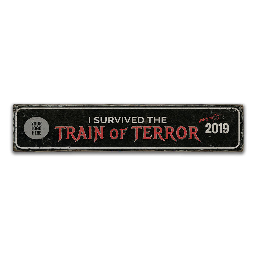 Train of Terror Vintage Wood Sign