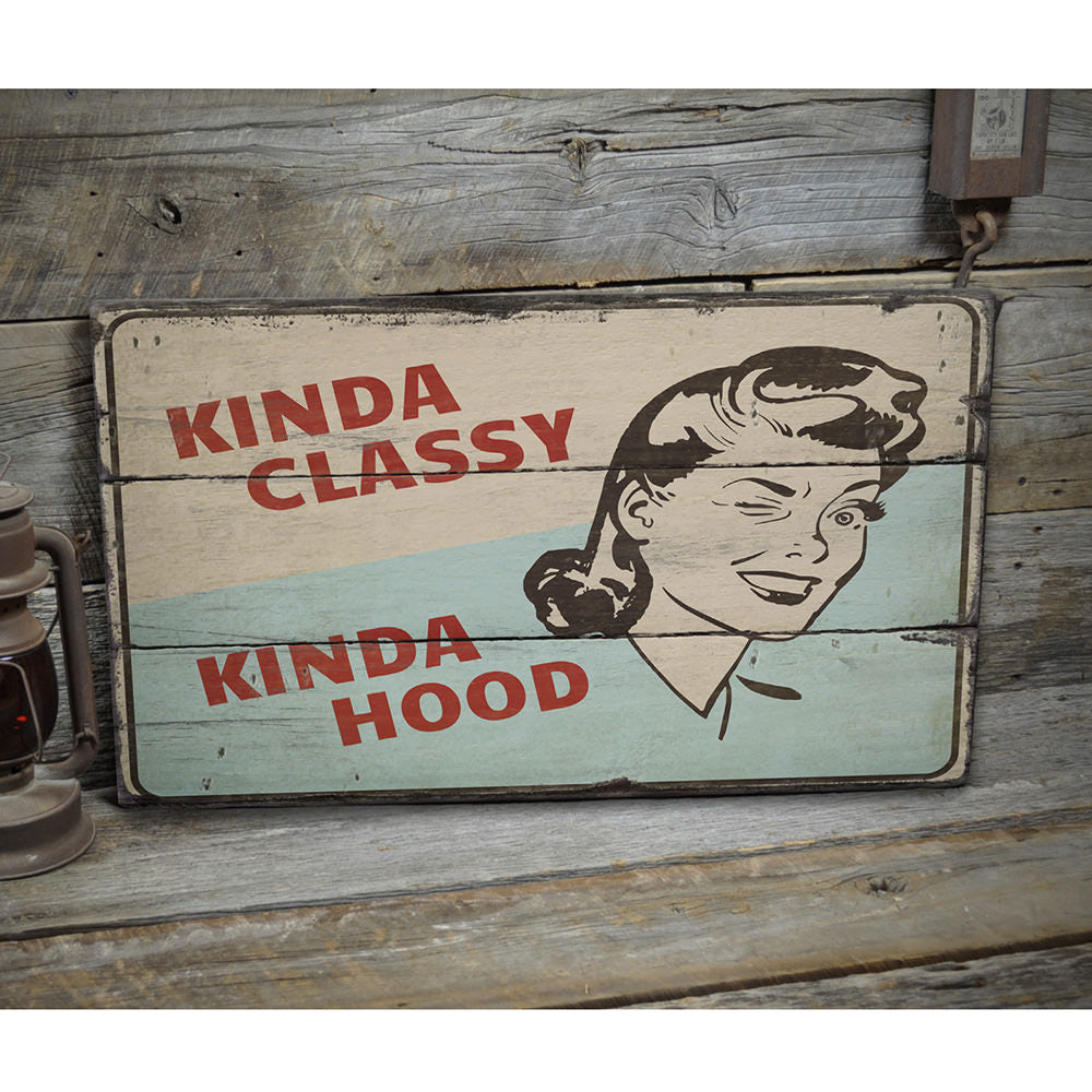 Amusing Character Vintage Wood Sign